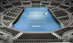 Centre Court in Pat Rafter Arena